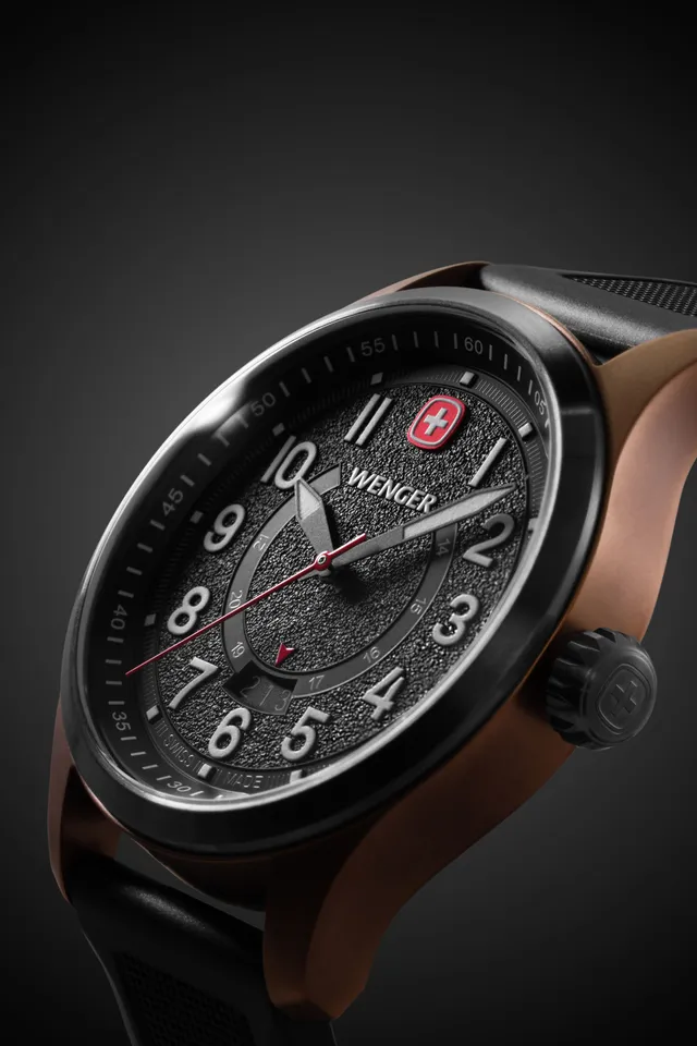 wenger-terragraph-swiss-quartz-watch-bronze-and-black-ice-black-dial-black-silic image 1