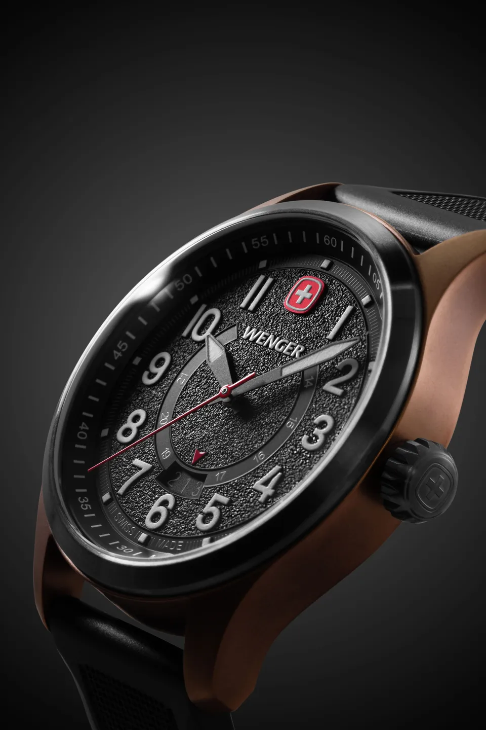 wenger-terragraph-swiss-quartz-watch-bronze-and-black-ice-black-dial-black-silic image 1