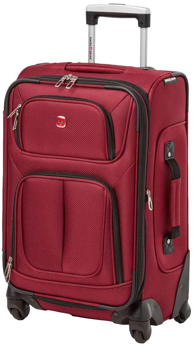 swissgear-sion-softside-expandable-spinner-luggage-burgundy-carry-on-21-inch image 1