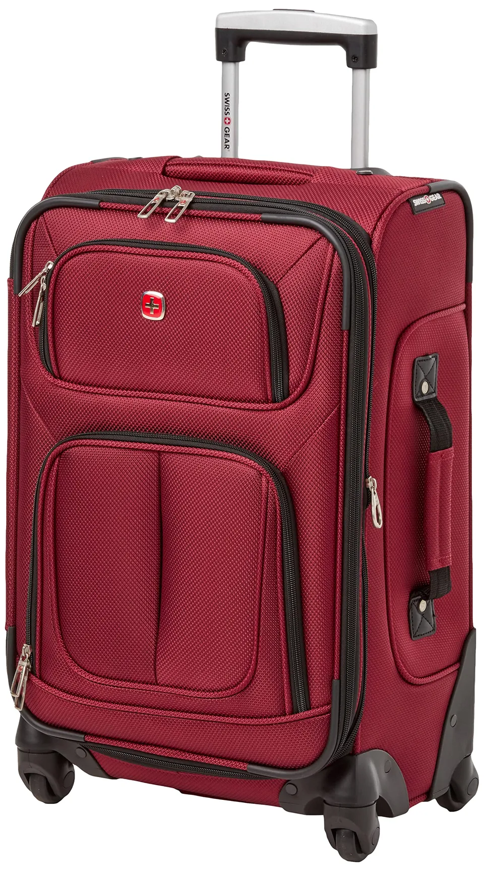 swissgear-sion-softside-expandable-spinner-luggage-burgundy-carry-on-21-inch image 1
