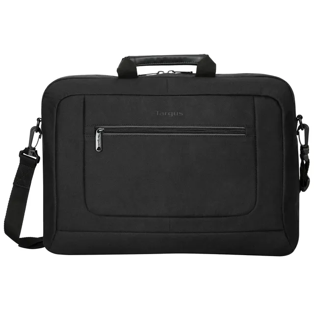 targus-15-6-classic-commuter-slimcase-black-tbt935gl-lightweight-messenger-lapto image 1