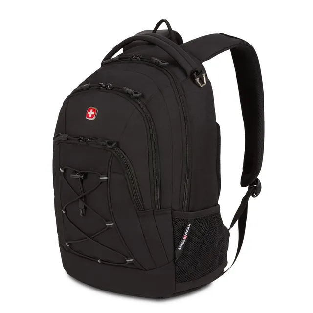 swissgear-bungee-core-laptop-backpack-26l-black-fits-most-13-inch-laptops image 1