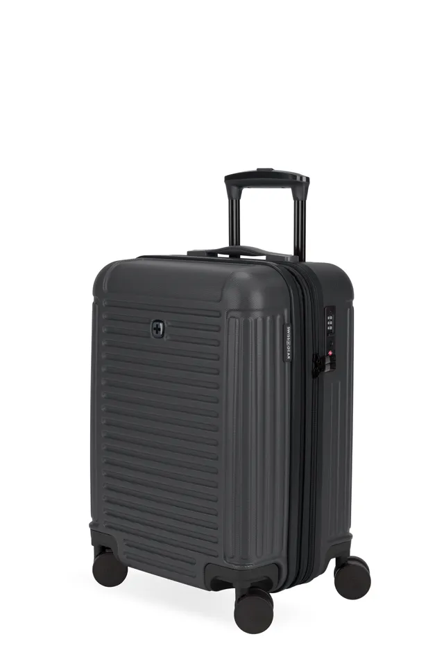 swissgear-summit-reserve-carry-on-spinner-8-wheel-360-maneuverable-luggage-with- image 1