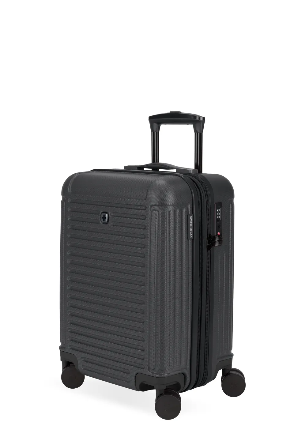 swissgear-summit-reserve-carry-on-spinner-8-wheel-360-maneuverable-luggage-with- image 1