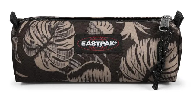 eastpak-benchmark-single-brize-pencil-case-water-resistant-with-tropical-leaf-pa image 1