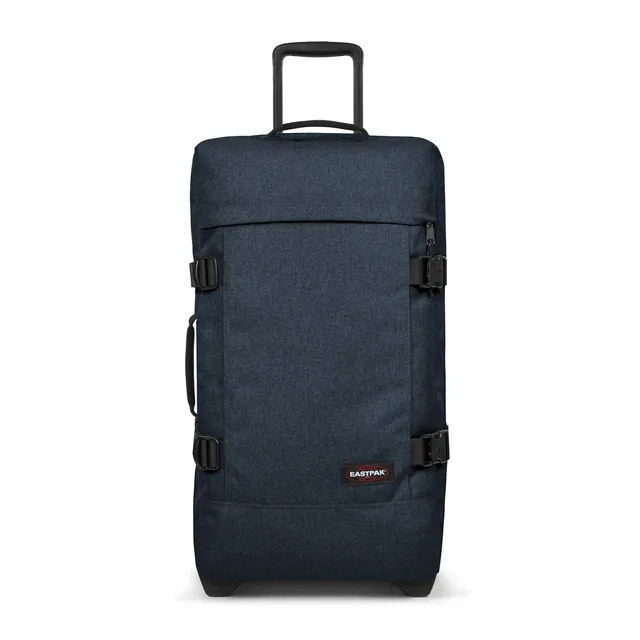 eastpak-tranverz-m-78l-rolling-duffel-luggage-triple-denim-medium image 1