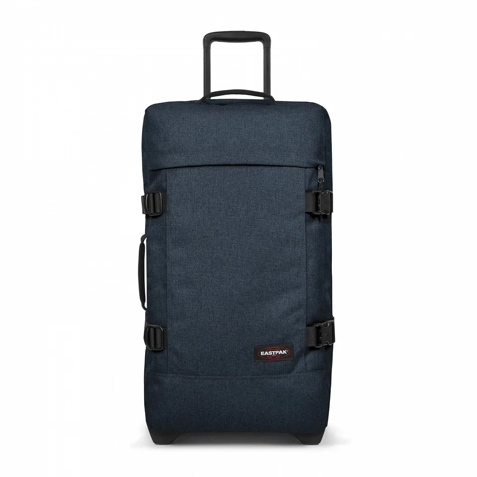 eastpak-tranverz-m-78l-rolling-duffel-luggage-triple-denim-medium image 1