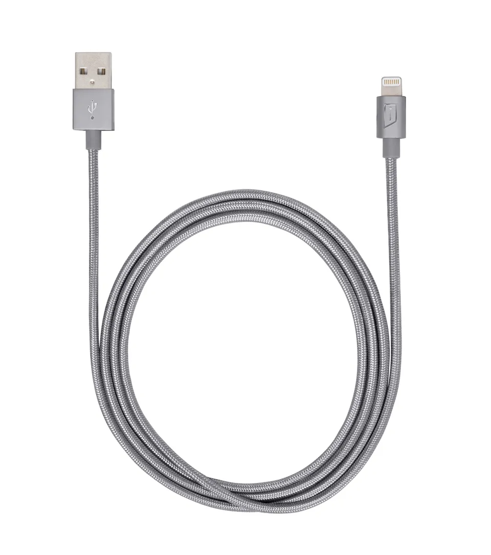 targus-braided-lightning-sync-charge-cable-4-feet-space-grey-acc994cai image 1
