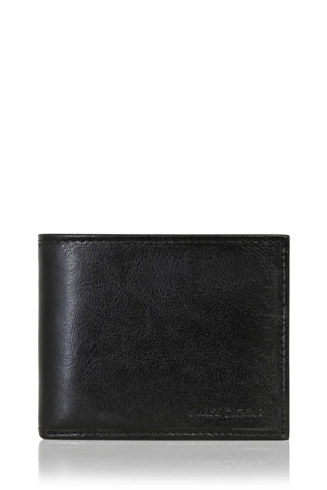 swissgear-ticino-bifold-wallet-genuine-leather-9-card-slots-id-window image 1