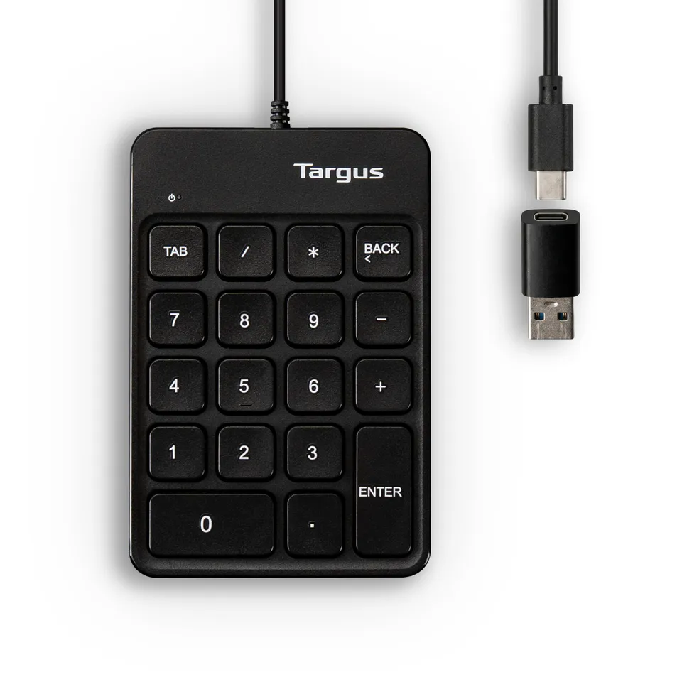 targus-wired-numeric-ecosmart-keypad-18-full-size-keys-slim-ergonomic-design-usb image 1