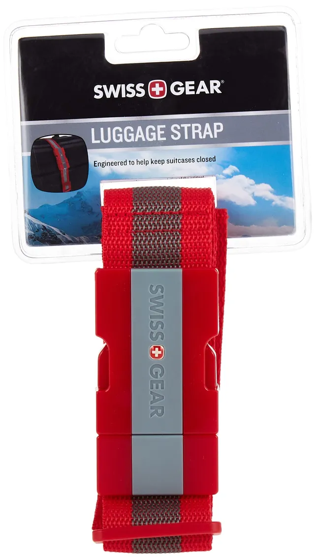 swissgear-adjustable-luggage-strap-with-snap-lock-buckle-up-to-72-inches-red image 1