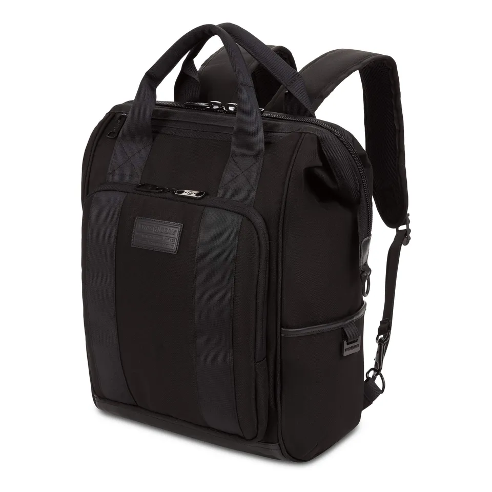 swissgear-3577-laptop-backpack-doctor-bag-style-fits-16-inch-laptop-black-stealt image 1