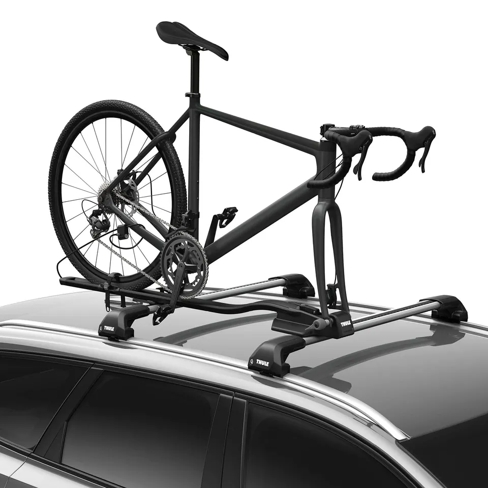 thule-fastride-roof-mounted-bike-rack-fork-mount-quick-release-thru-axle-compati image 1