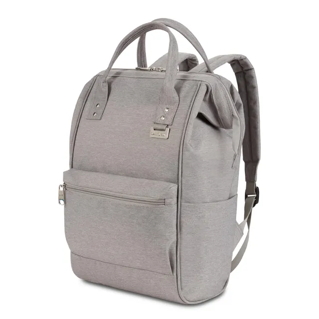swissgear-3576-laptop-backpack-vintage-doctor-s-bag-style-fits-12-laptop-21l-gre image 1