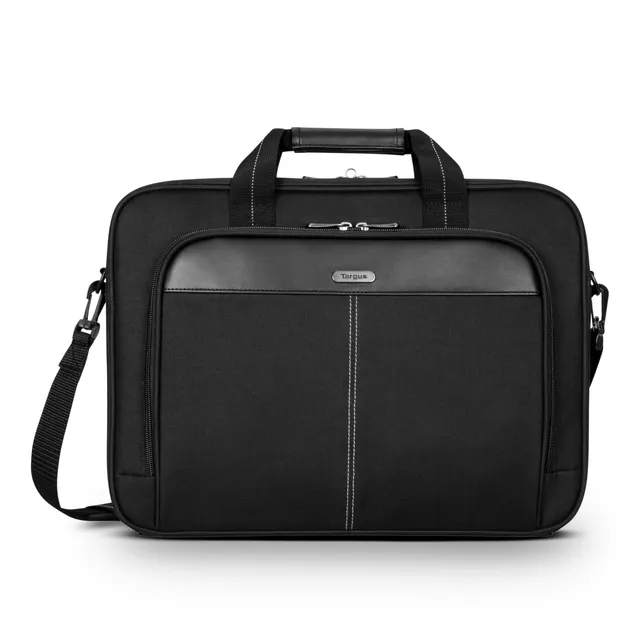 targus-15-16-inch-slim-lightweight-laptop-briefcase-black-messenger-and-shoulder image 1