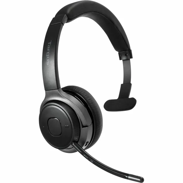 targus-wireless-bluetooth-mono-headset-with-noise-canceling-boom-microphone image 1
