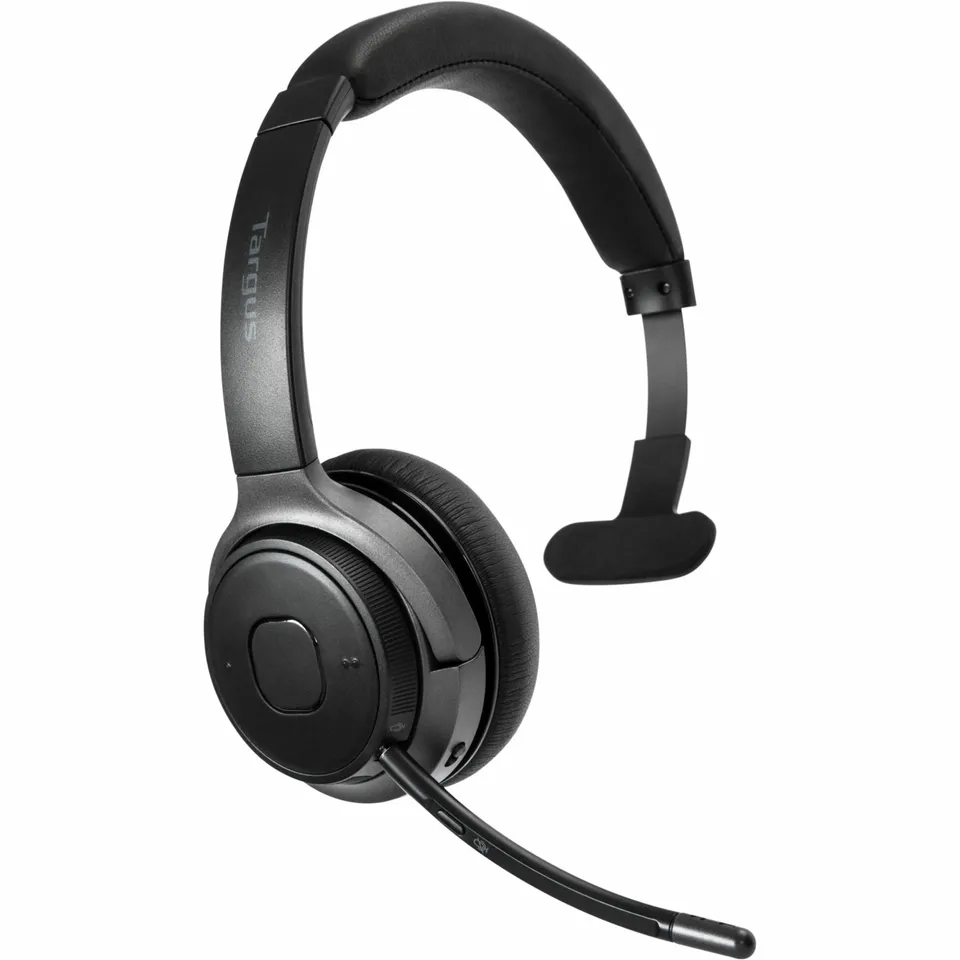 targus-wireless-bluetooth-mono-headset-with-noise-canceling-boom-microphone image 1