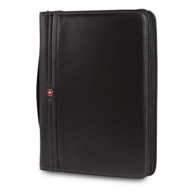 swissgear-wenger-concept-zippered-padfolio-legal-size-document-organizer-black image 1