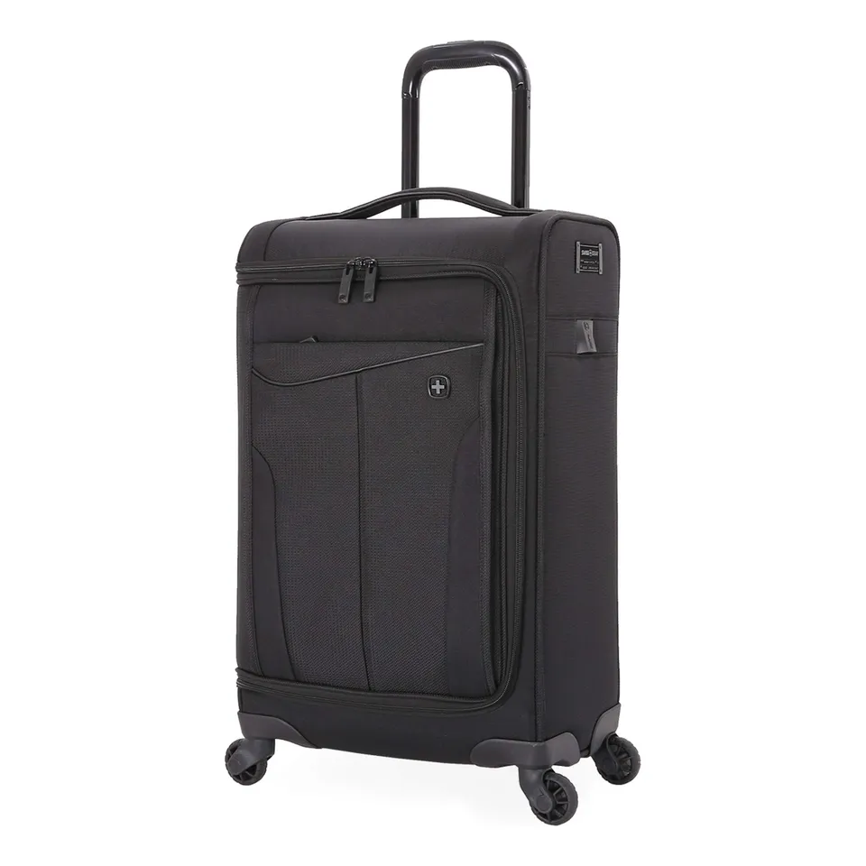 swissgear-6067-getaway-2-0-usb-expandable-carry-on-spinner-with-garment-bag-blac image 1