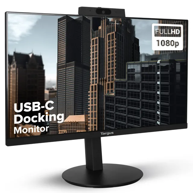 targus-24-inch-usb-c-docking-monitor-with-100w-pd-1080p-height-adjustable-360-ro image 1