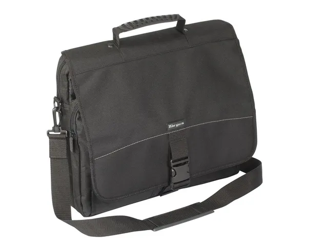 targus-15-6-inch-laptop-messenger-bag-slim-case-for-men-and-women-black-tcm004us image 1