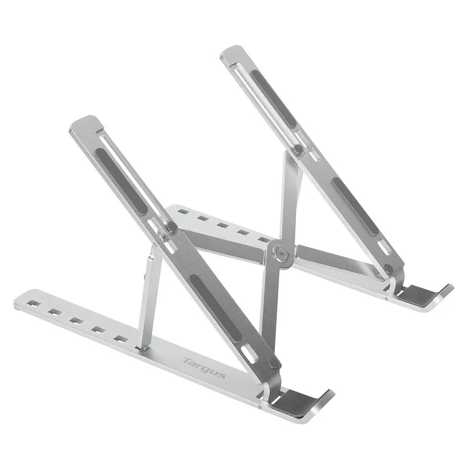 targus-portable-ergonomic-laptop-tablet-stand-6-adjustable-heights-aluminum-fits image 1