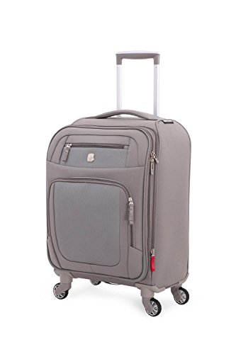swissgear-stonebridge-softside-expandable-carry-on-19-inch-spinner-suitcase-grey image 6