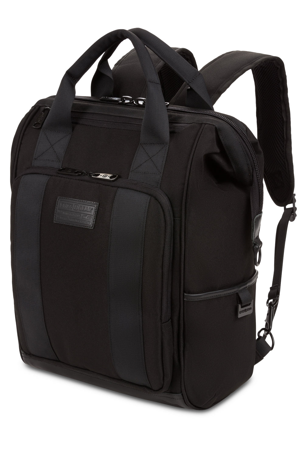 swissgear-artz-pro-laptop-backpack-vintage-doctor-bag-style-with-steel-framed-wi image 1