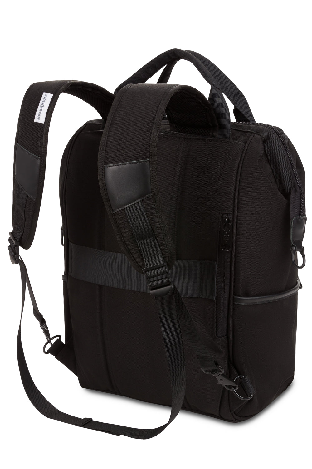 swissgear-artz-pro-laptop-backpack-vintage-doctor-bag-style-with-steel-framed-wi image 2