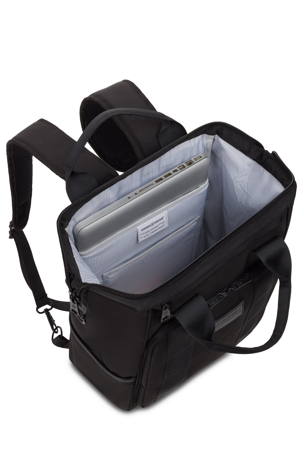 swissgear-artz-pro-laptop-backpack-vintage-doctor-bag-style-with-steel-framed-wi image 5