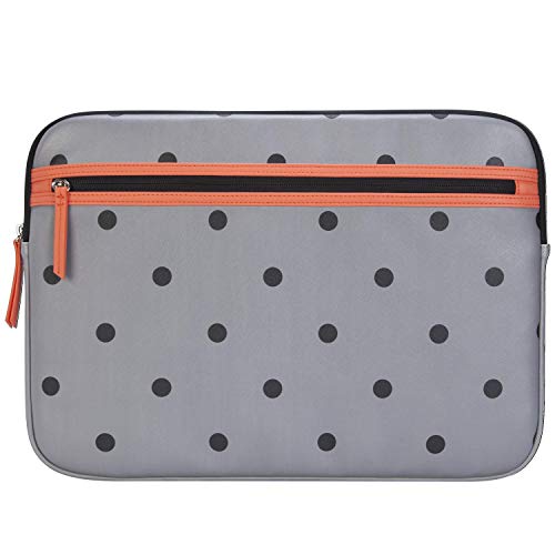 targus-arts-edition-15-6-inch-laptop-protective-sleeve-polka-dot-gray-salmon-tss image 7