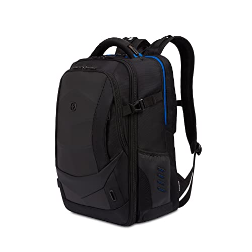 swissgear-the-gamer-usb-gaming-laptop-backpack-with-charger-port-blue-black-17-i image 7