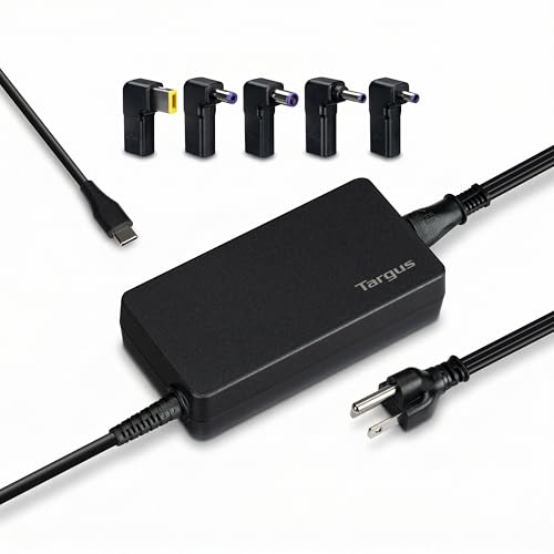 targus-100w-universal-usb-c-legacy-charger-usb-c-power-adapter-with-5-interchang image 8