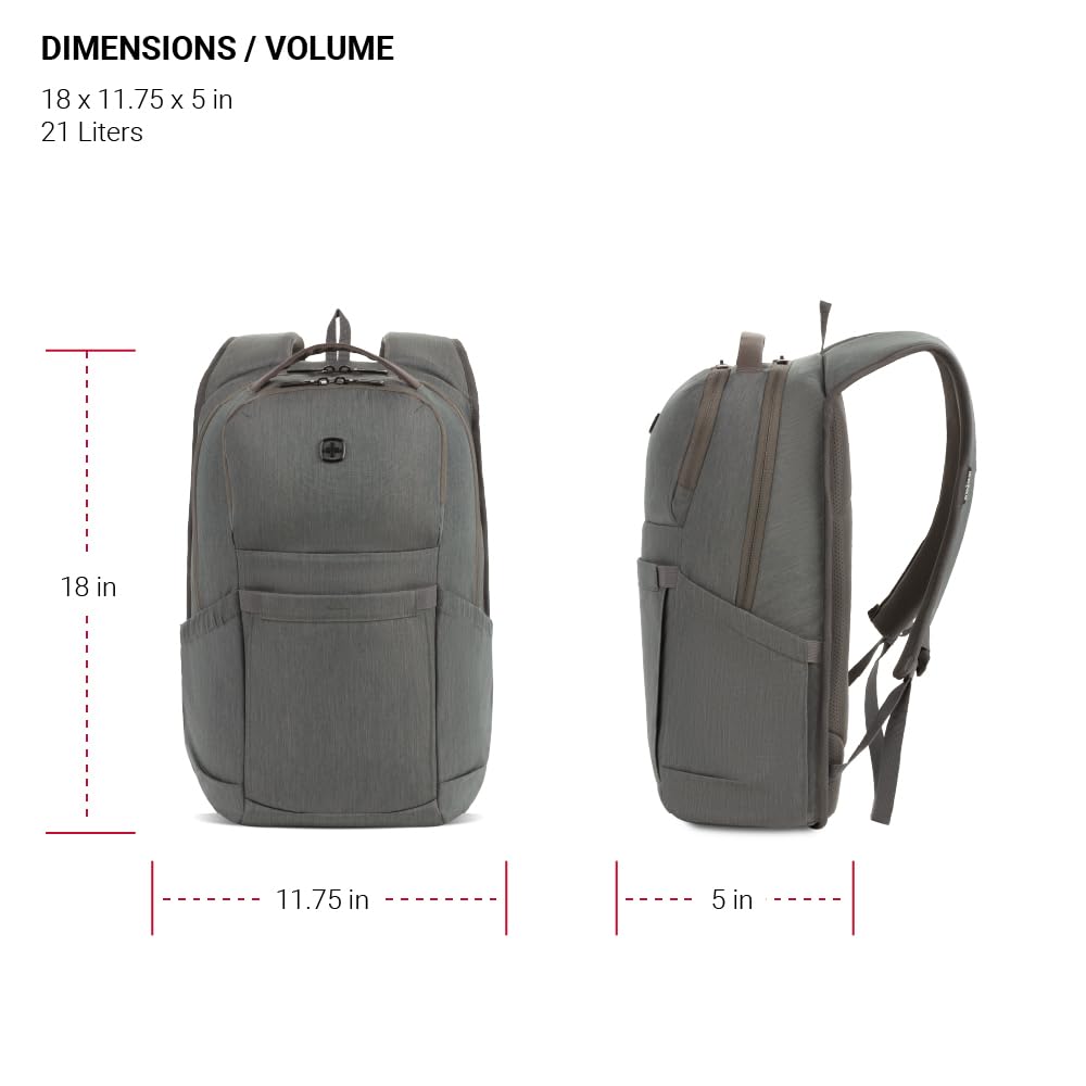 swissgear-8183-laptop-backpack-light-gray-heather-fits-16-inch-laptop-10-inch-ta image 5