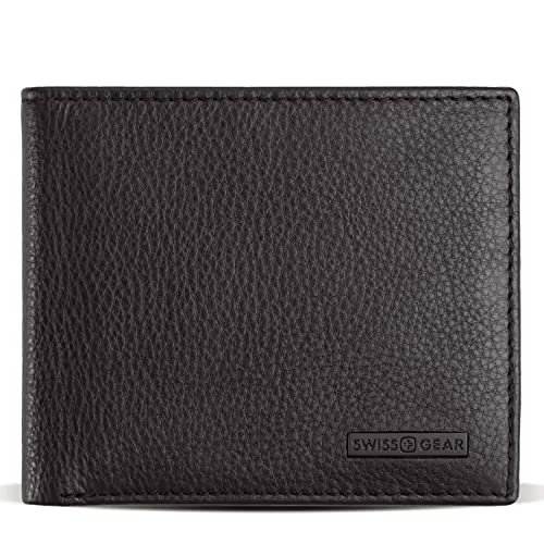 swissgear-genuine-pebbled-leather-slim-bi-fold-wallet-black image 5
