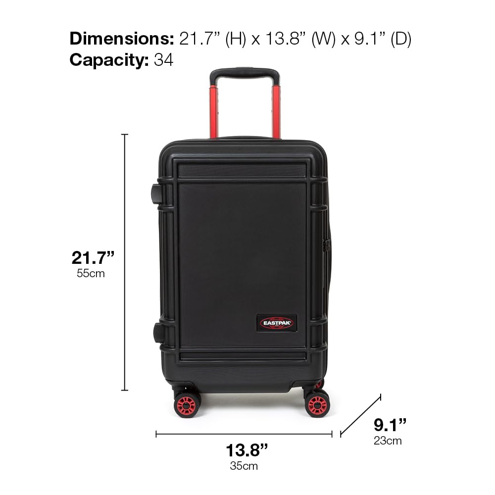 eastpak-resist-r-zip-s-34l-hardshell-carry-on-suitcase-with-dual-compartments-ts image 5