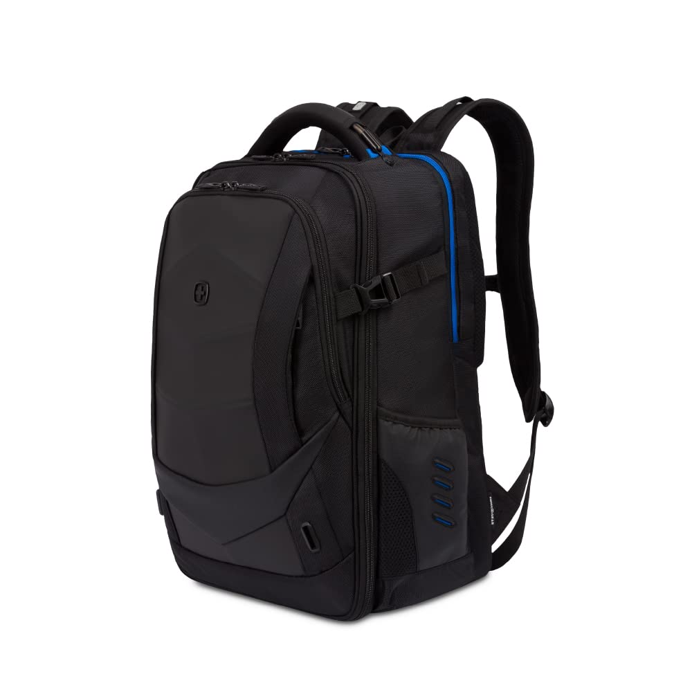 swissgear-the-gamer-usb-gaming-laptop-backpack-with-charger-port-blue-black-17-i image 1