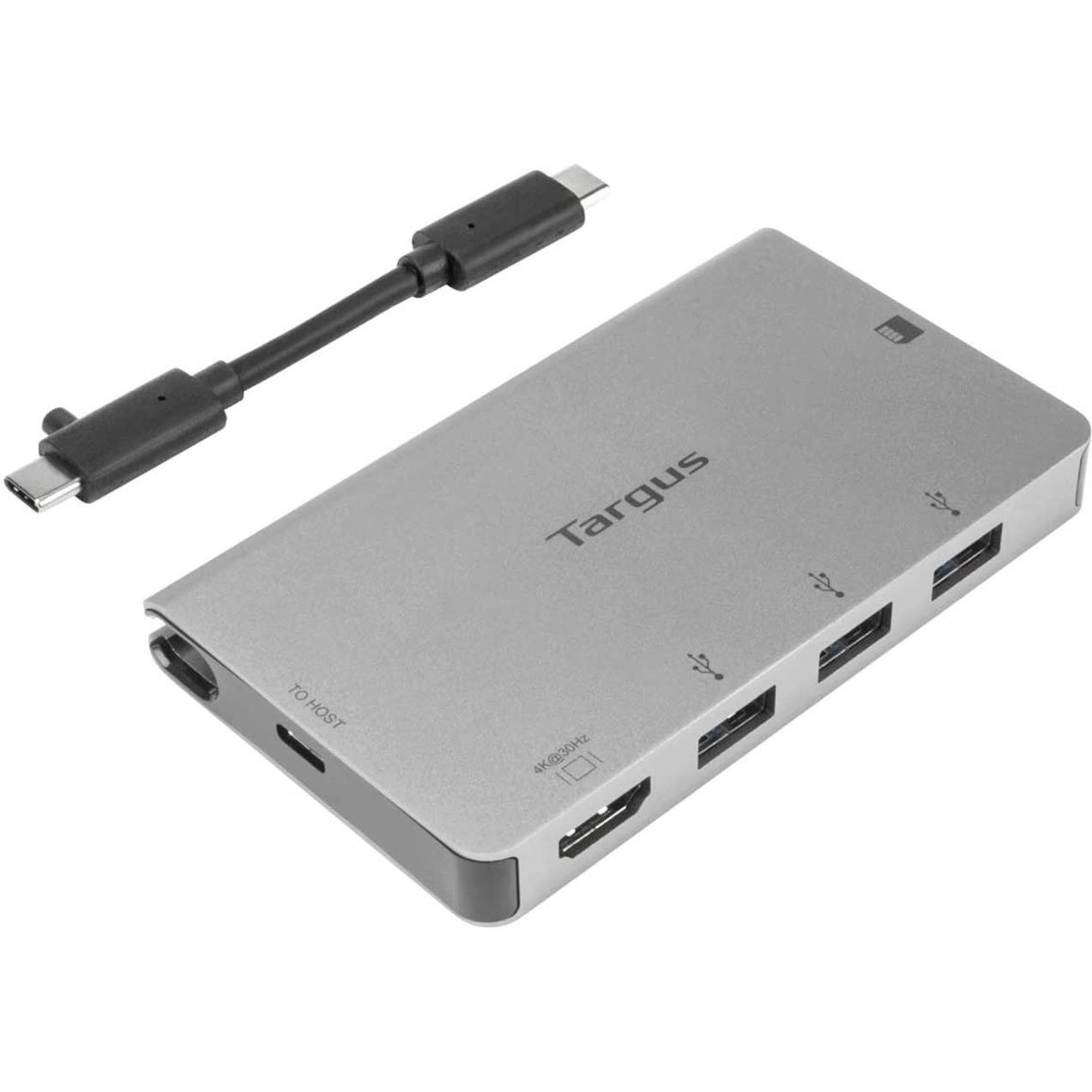 targus-usb-c-single-video-multi-port-hub-with-hdmi-4k-usb-a-sd-micro-sd-card-rea image 1