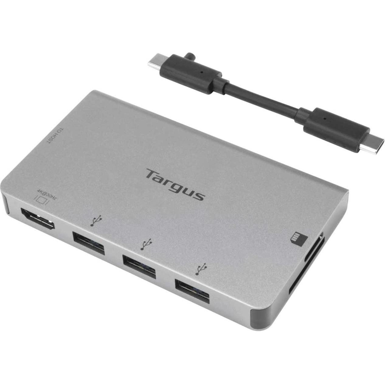 targus-usb-c-single-video-multi-port-hub-with-hdmi-4k-usb-a-sd-micro-sd-card-rea image 2