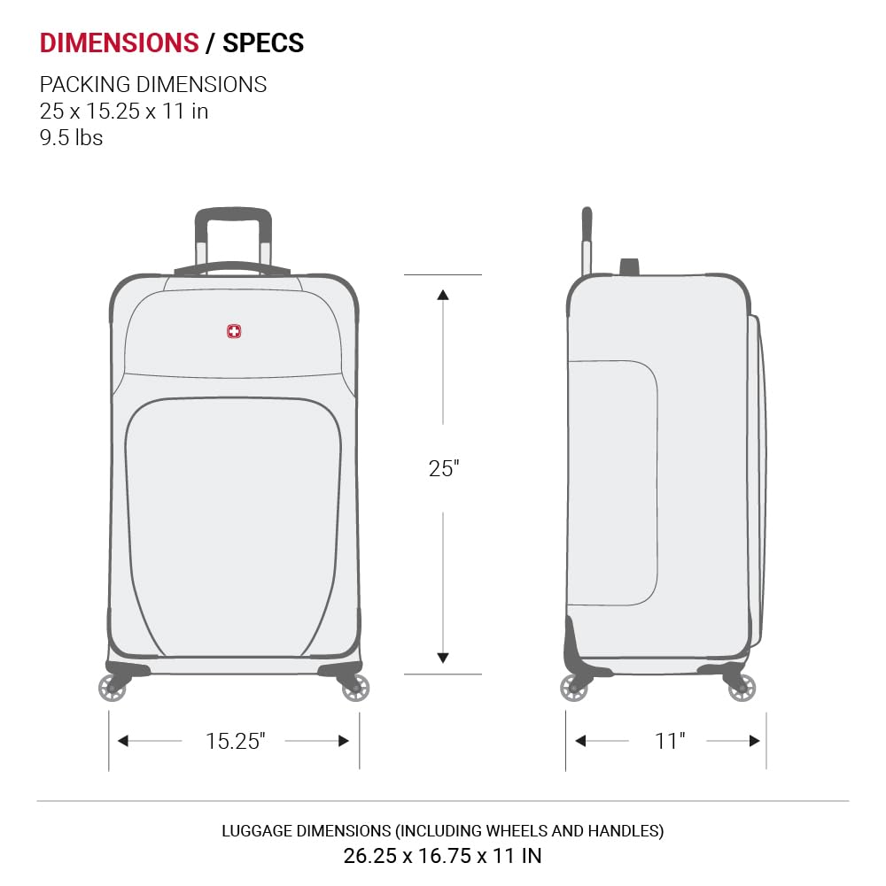 swissgear-sion-softside-expandable-spinner-luggage-navy-lime-checked-medium-25-i image 5