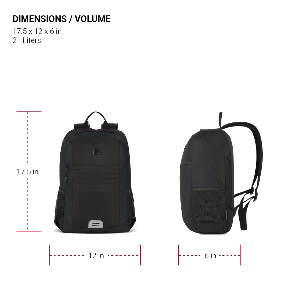 swissgear-intro-laptop-backpack-black-17-5-x12-x6-fits-most-16-inch-laptops image 4
