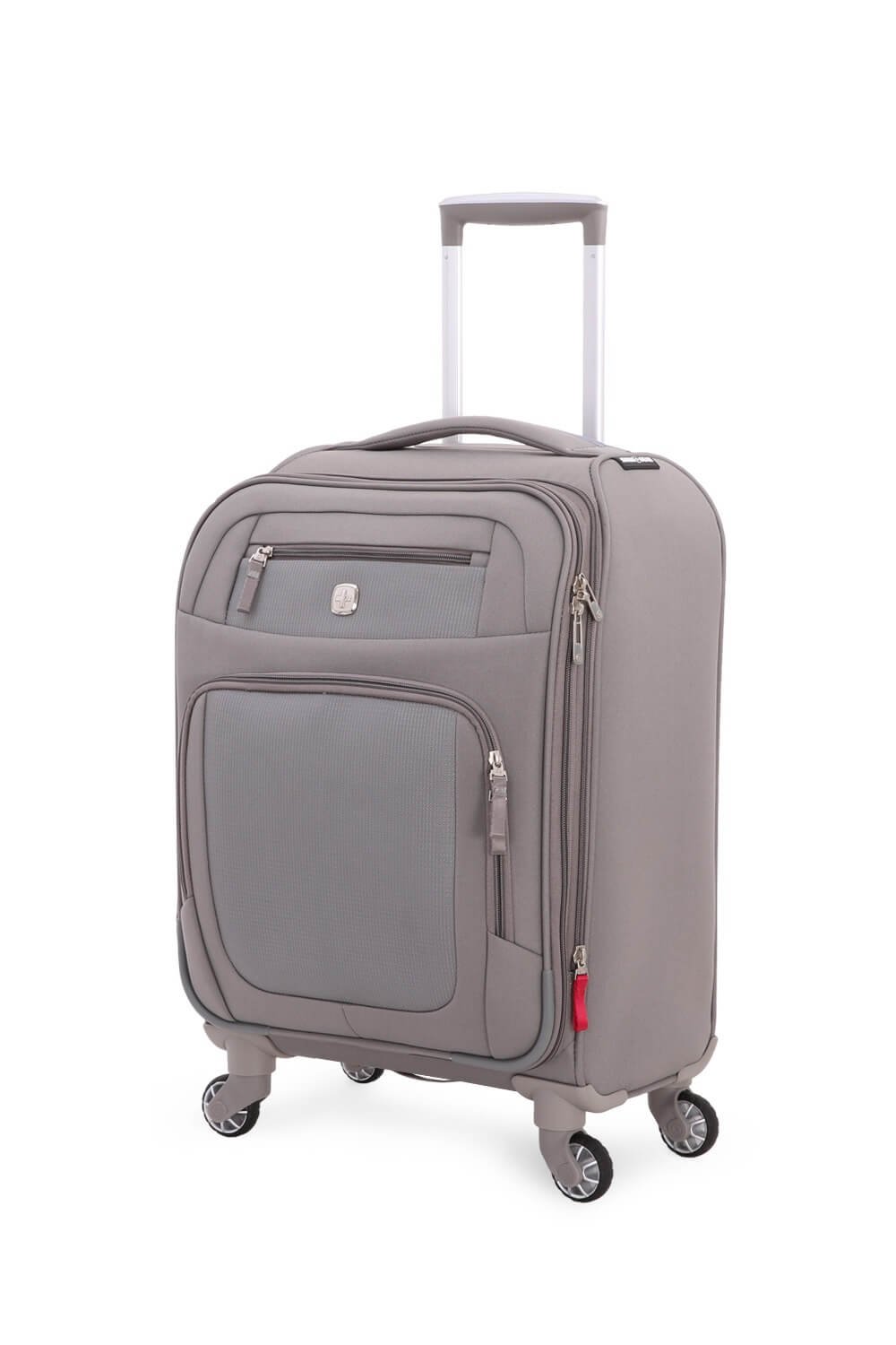 swissgear-stonebridge-softside-expandable-carry-on-19-inch-spinner-suitcase-grey image 1