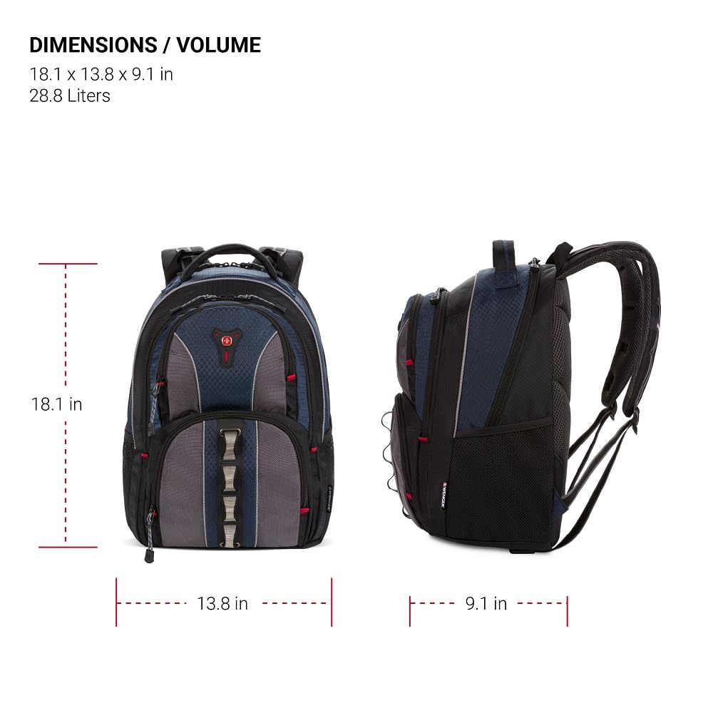 swissgear-wenger-cobalt-laptop-backpack-fits-16-laptop-blue-grey-28-8l image 8