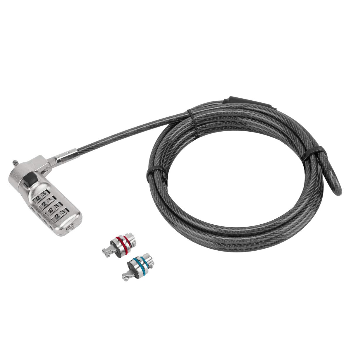 targus-defcon-3-in-1-fixed-combination-security-cable-lock-6-5-ft-black image 3