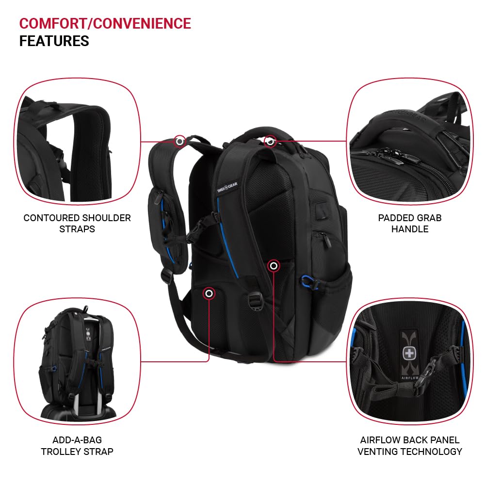 swissgear-gamer-elite-esports-laptop-backpack-blue-black-17-laptop-usb-port-hard image 2
