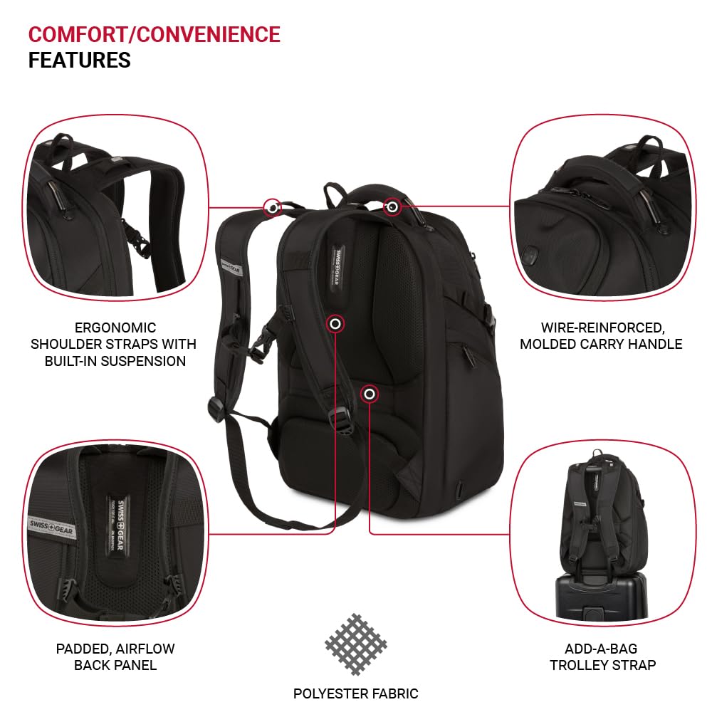 swissgear-endure-scansmart-17-laptop-backpack-reflective-tech-backpack-with-scan image 2