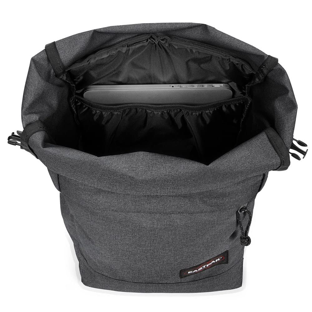 eastpak-chester-everyday-backpack-black-denim-padded-13-laptop-sleeve-top-loadin image 3