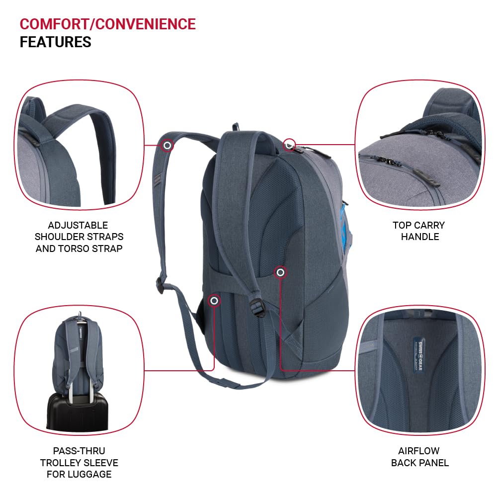 swissgear-8175-laptop-backpack-with-bungee-cord-web-navy-grey-heather-fits-16-la image 2