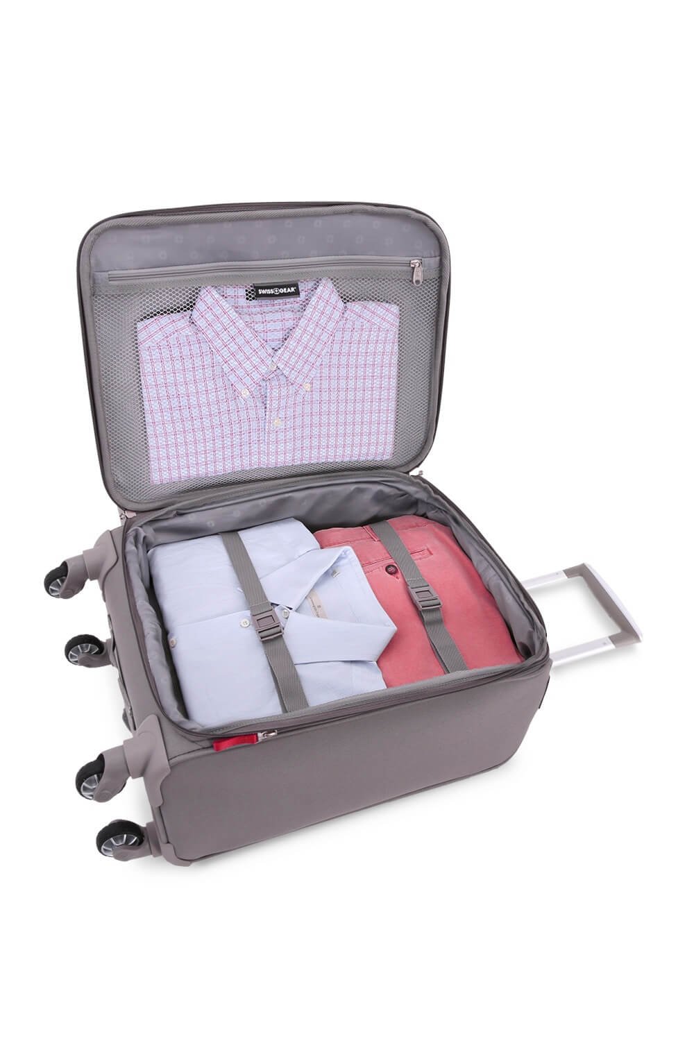 swissgear-stonebridge-softside-expandable-carry-on-19-inch-spinner-suitcase-grey image 3
