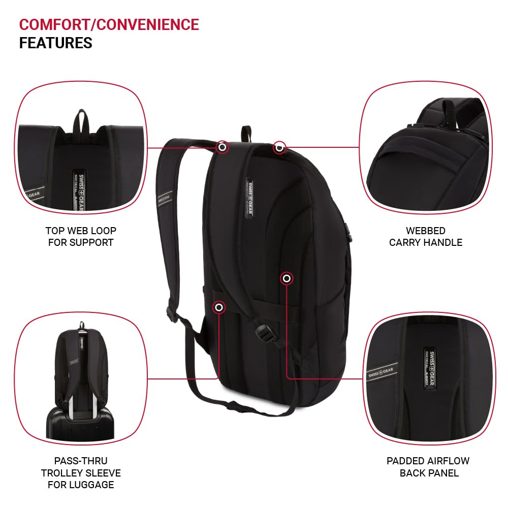 swissgear-8117-laptop-backpack-black-fits-15-laptops-anti-grab-zipper-pulls image 2
